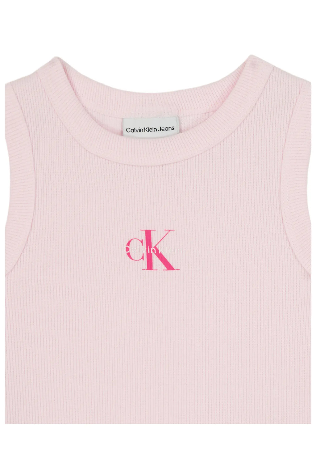 Calvin Klein Rib Tank & Denim Skirt Set