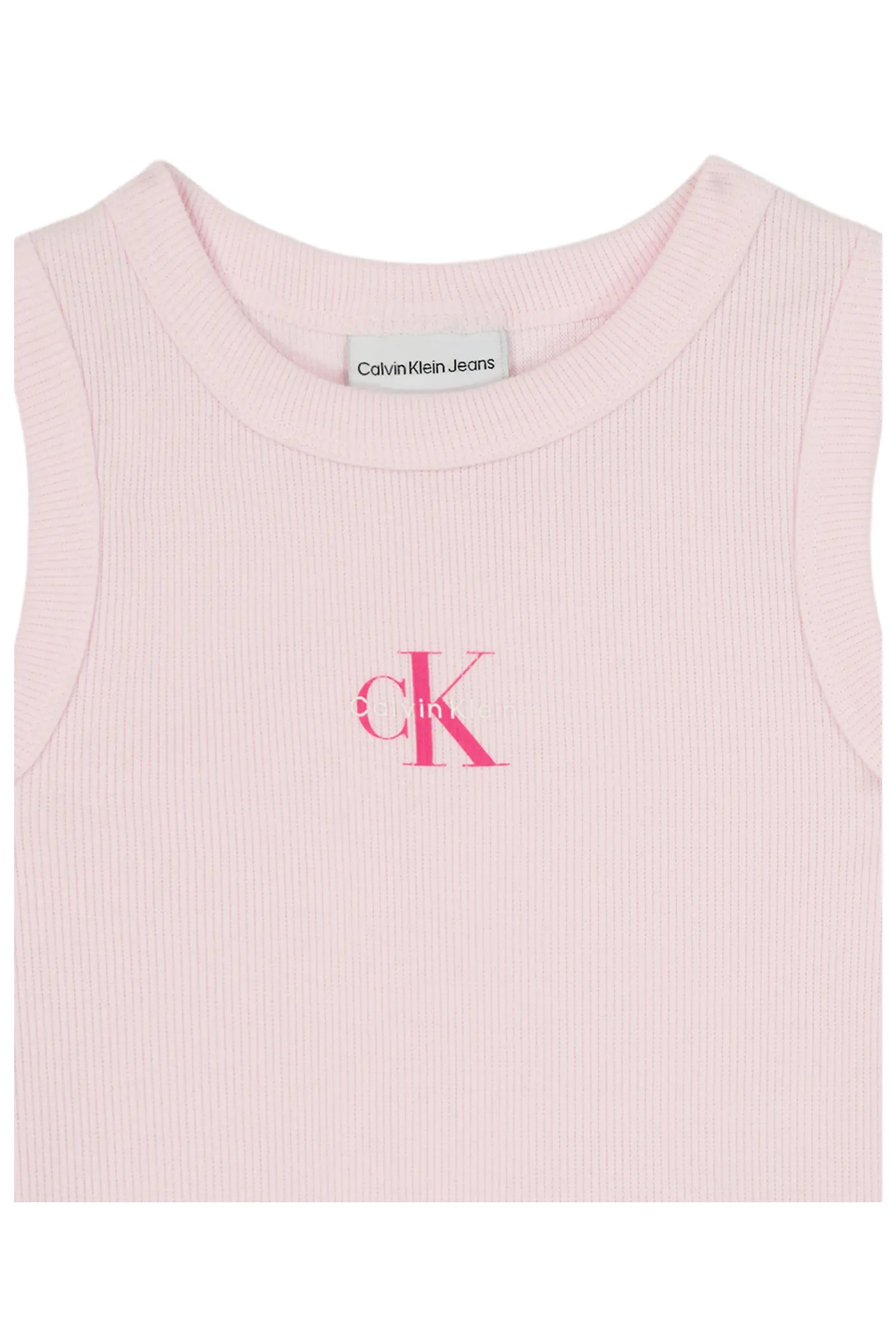 Calvin Klein Rib Tank & Denim Skirt Set