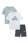 Adidas 3-Piece Graphic T-Shirts & Shorts Set