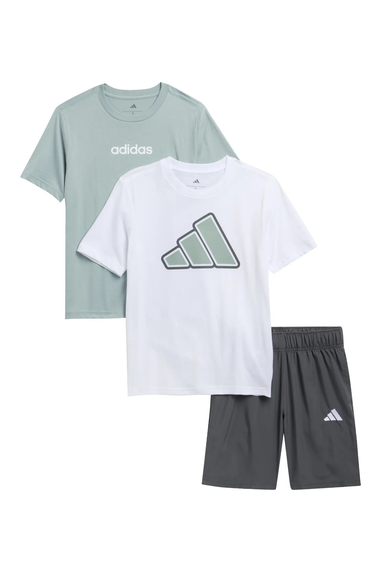 Adidas 3-Piece Graphic T-Shirts & Shorts Set
