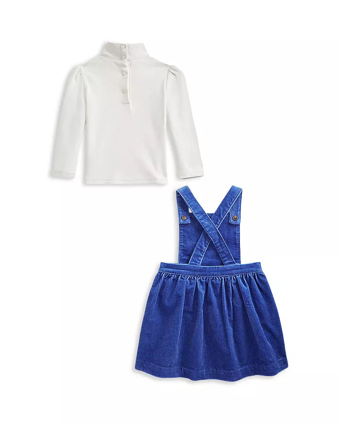 Ralph Lauren Girls' Turtleneck & Corduroy Dress Set