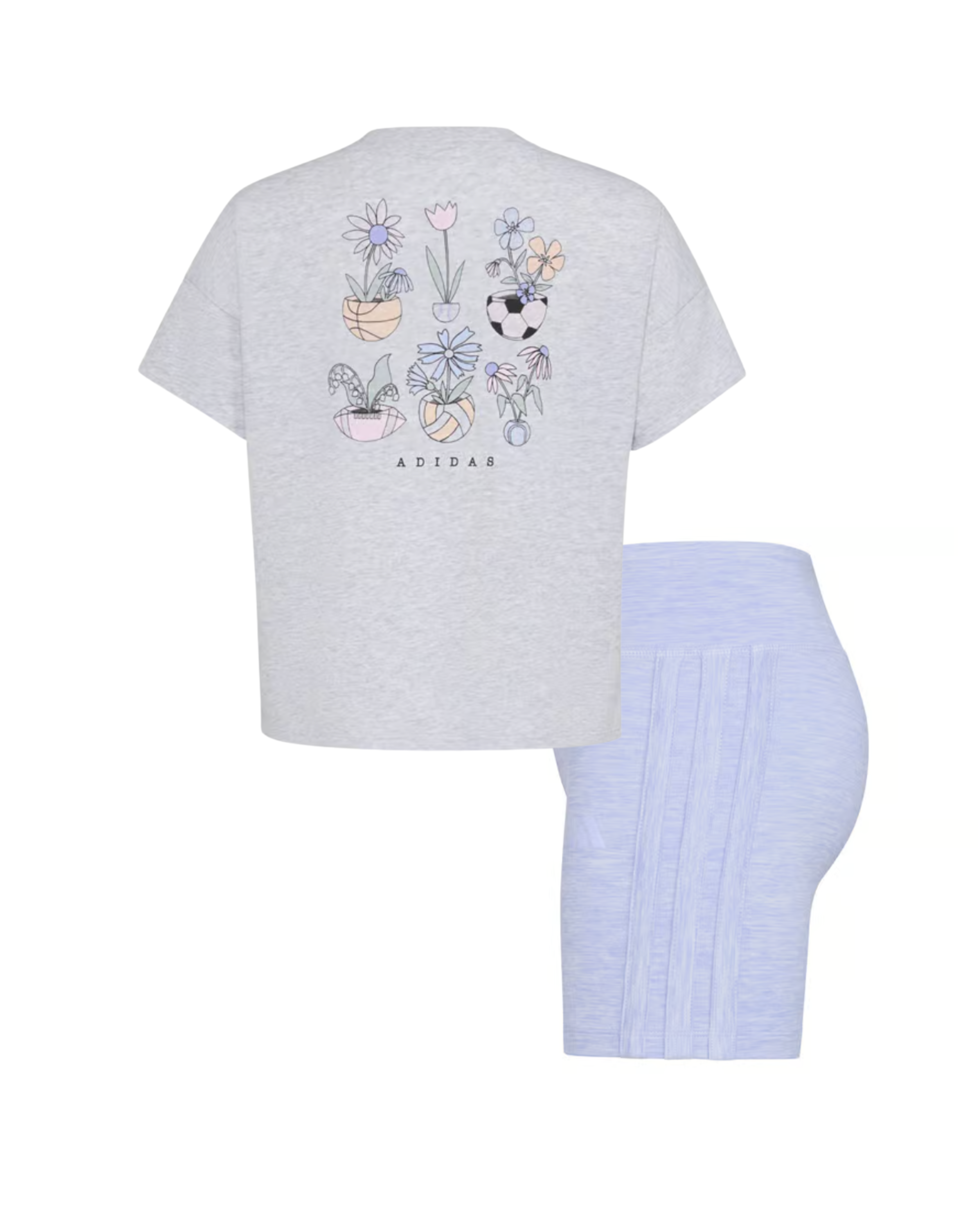 Adidas T-shirt & Biker Shorts Set