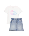 Guess Pastel Kiss Denim Skirt Set