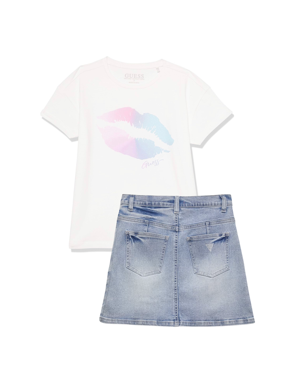 Guess Pastel Kiss Denim Skirt Set