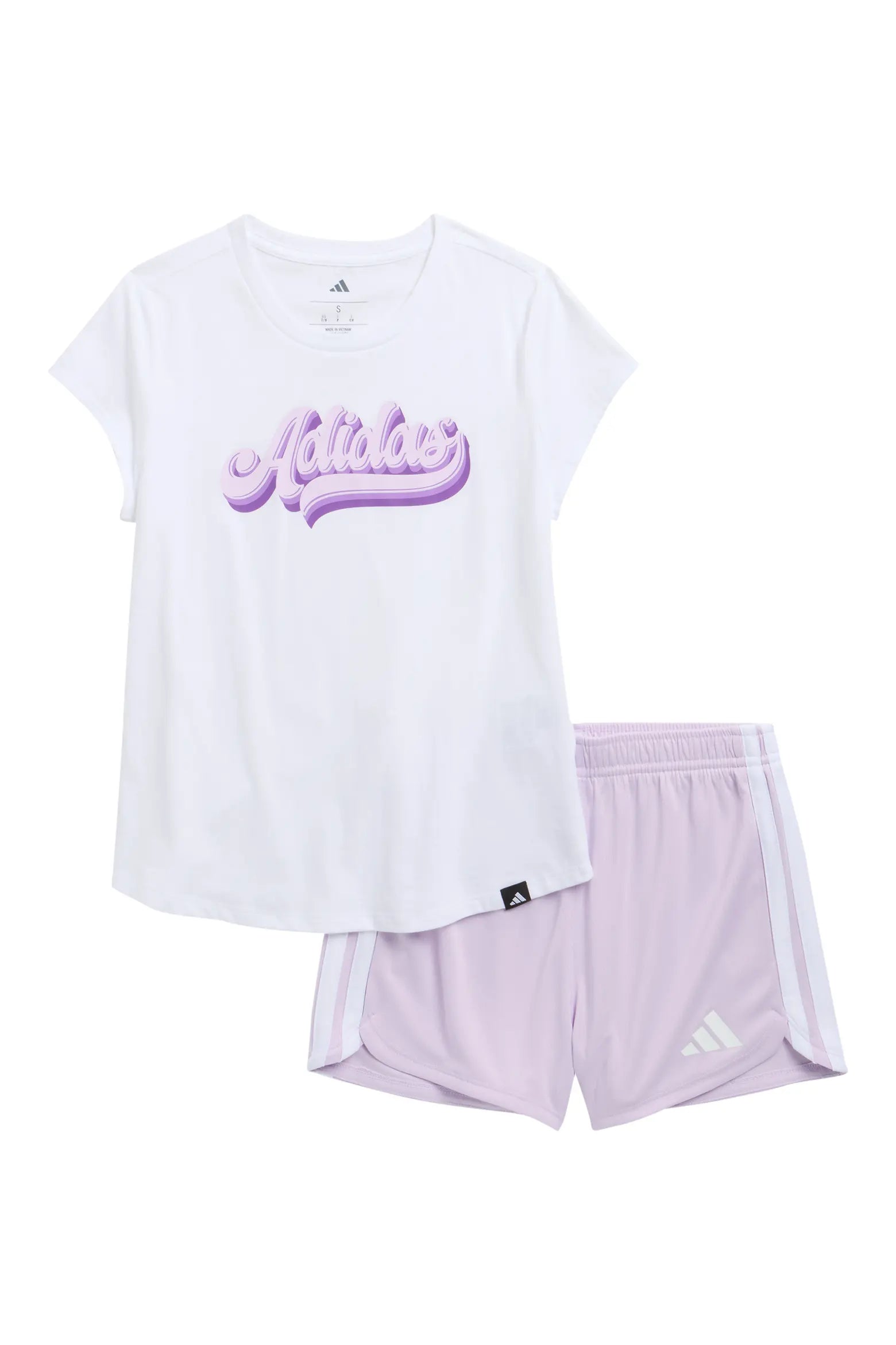 Adidas ' Graphic T-Shirt & Shorts Set