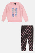 DKNY Sherpa Top & Ribbed Leggings Set