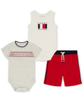 Tommy Hilfiger Baby 3-Piece Shorts Set