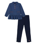 Tommy Hilfiger Denim Shirt & Leggings Set