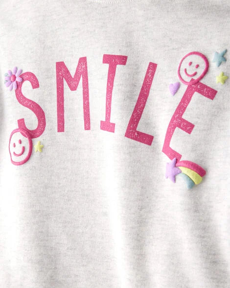 Carter's Girl Smile Long-Sleeve Top & Tulle Skort Set