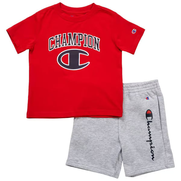 Champion Graphic Tee/Signature Shorts Set