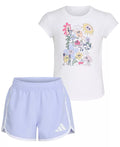Adidas Cap Sleeve T-Shirt & Woven Shorts Set