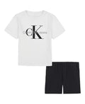 Calvin Klein Classic Logo T-Shirt and Tech Woven Shorts Set