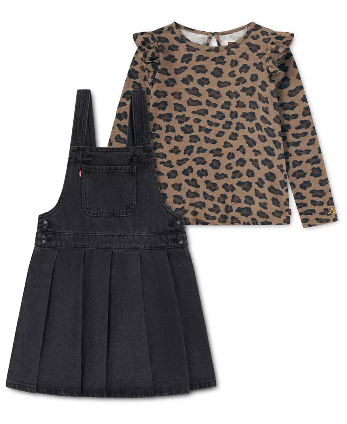 Levi's Leopard-Printed Top and Skirtall