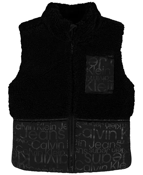 Calvin Klein Stand Collar Vest, T-Shirt and Joggers Set