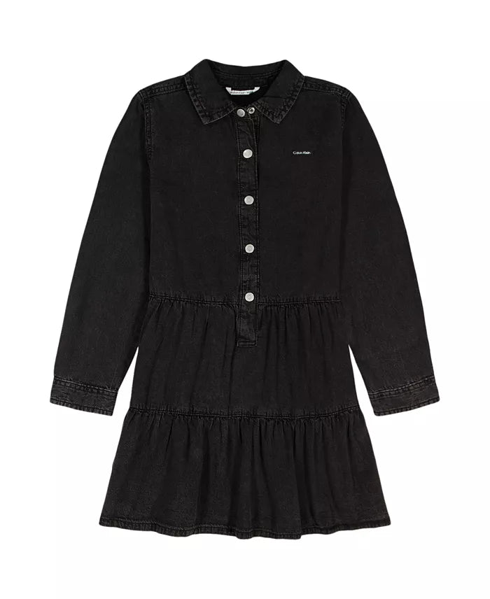Calvin Klein Long-Sleeve Denim Shirt Dress