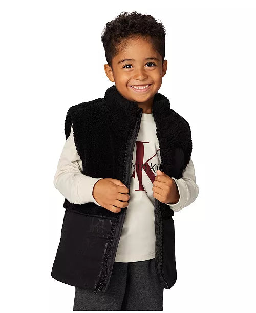 Calvin Klein Stand Collar Vest, T-Shirt and Joggers Set