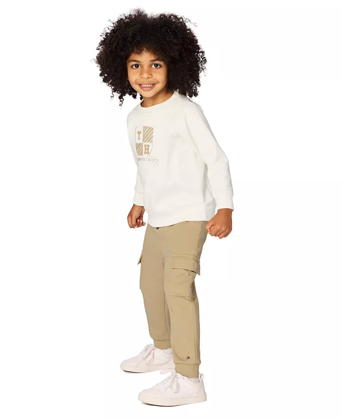 Tommy Hilfiger Crewneck Sweatshirt and Cargo Joggers