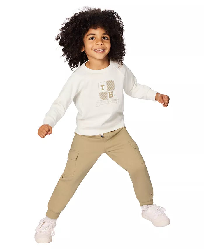 Tommy Hilfiger Crewneck Sweatshirt and Cargo Joggers