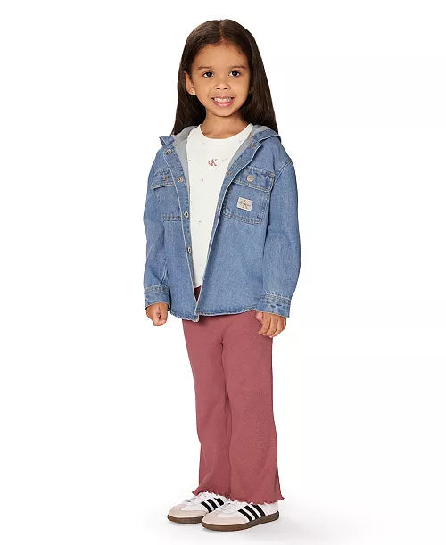 Calvin Klein Long-Sleeve Jacket, Top and Pants Set