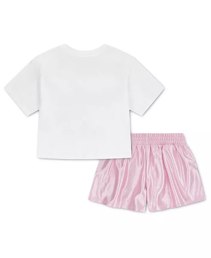 Jordan Flowy Durasheen Crewneck T-Shirt and Shorts