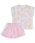 Adidas Printed Box T-Shirt and Wrap Skort Set