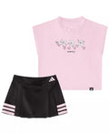 Adidas Sleeveless Box T-Shirt and Pleated Skort Set