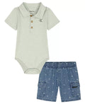 Calvin Klein  Polo Bodysuit & Shorts Set