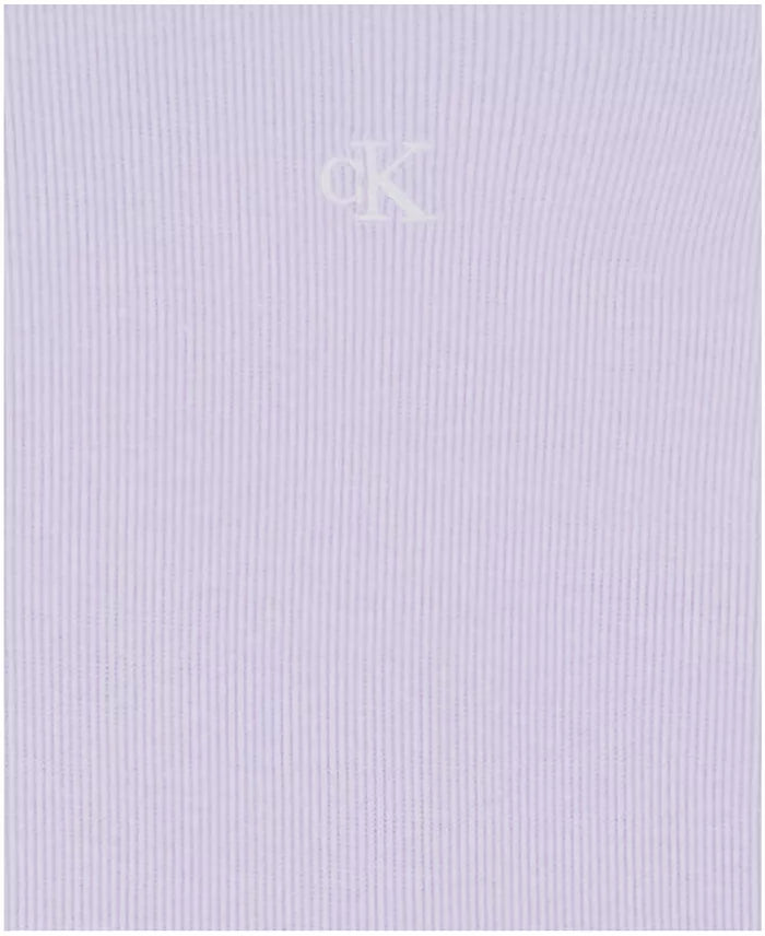 Calvin Klein Square Neck T-Shirt and Wide Leg Denim Pants Set