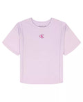 Calvin Klein Logo Pintuck Short-Sleeve T-Shirt