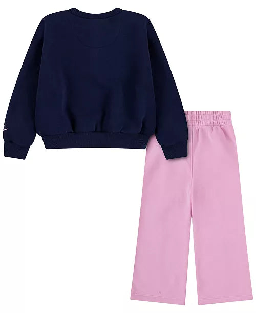 Nike Fleeced Retro Remix Graphic Top and Pants Set