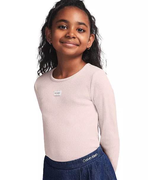 Calvin Klein Long-Sleeve Top and Denim Skort Set