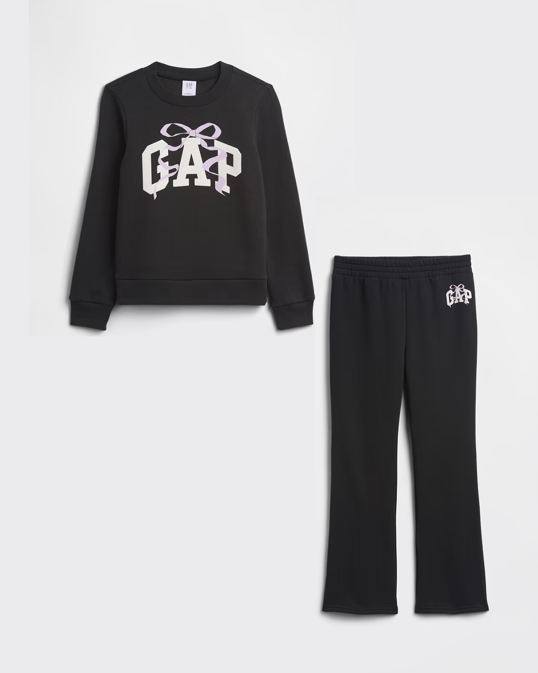 GAP Graphic Sweatshirt & Graphic Bootcut Sweatpants Set - Fits smaller