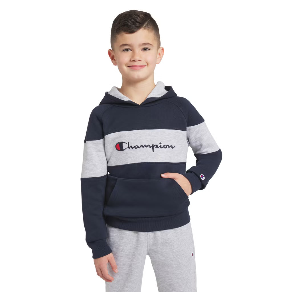 Champion Fleeced Logo Hoodie & Joggers Set