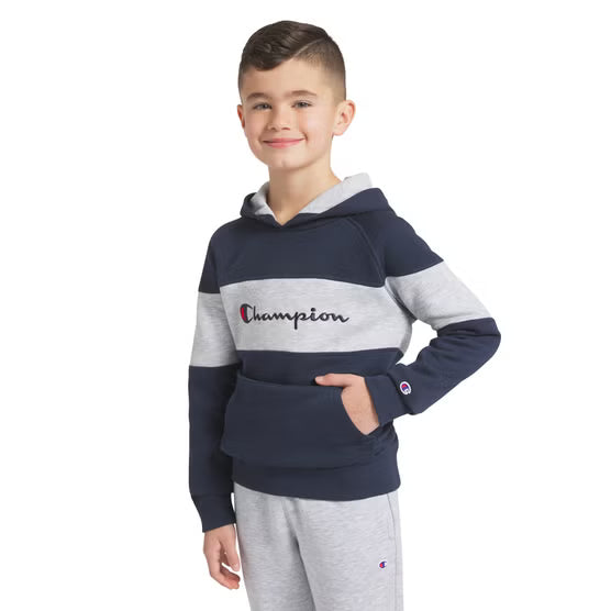 Champion Fleeced Logo Hoodie & Joggers Set