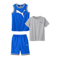 PUMA 3-Piece Tank Top, Shorts & T-Shirt Active Set