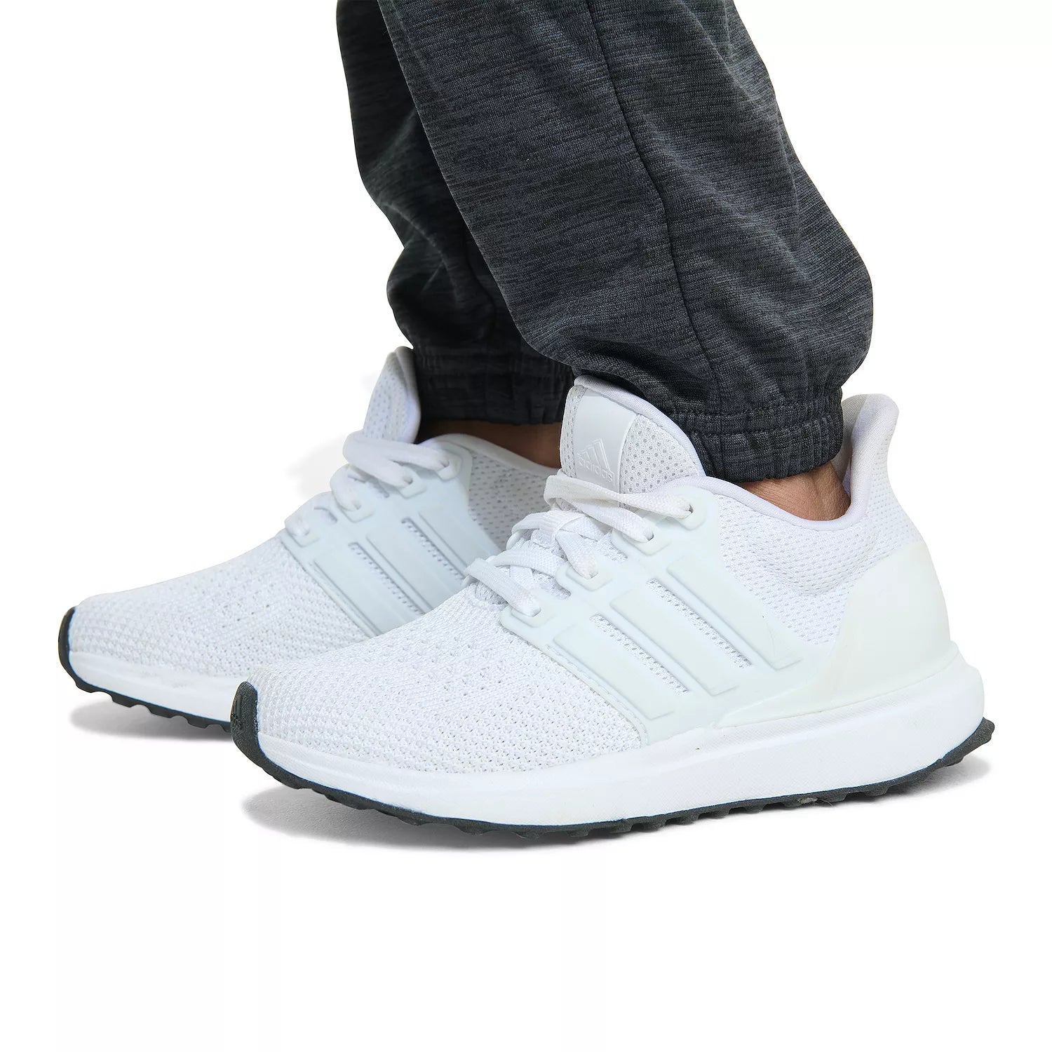 Adidas Melange Fleece Zip-Up Hoodie & Jogger Pants Set