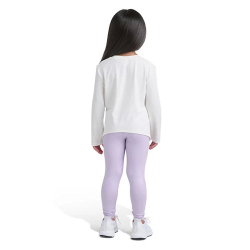 Adidas Long Sleeve Graphic Tee & Glitter Leggings Set