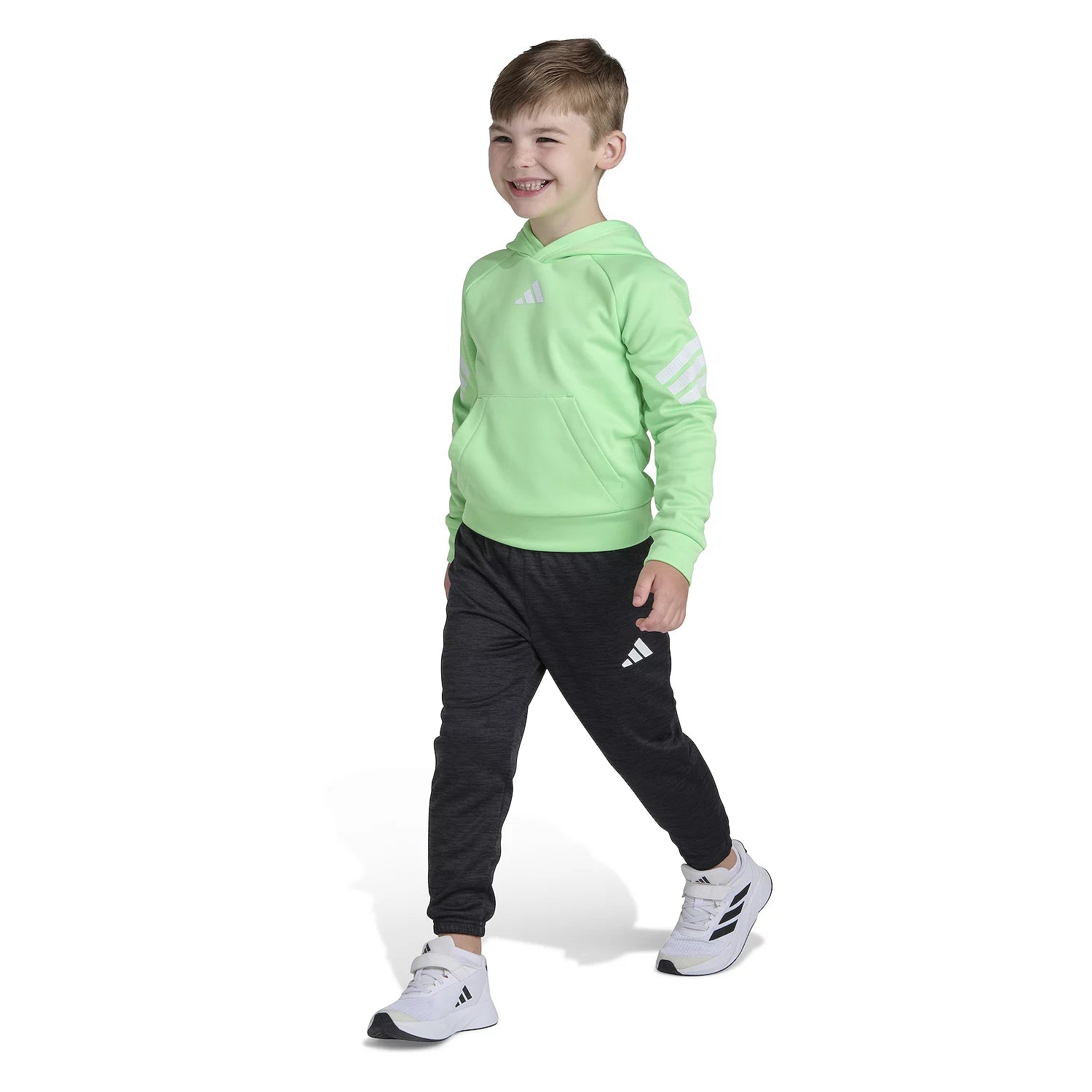 Adidas Fleece Pullover Hoodie & Joggers Set
