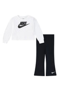 Nike Logo Top & Flared Pants Set