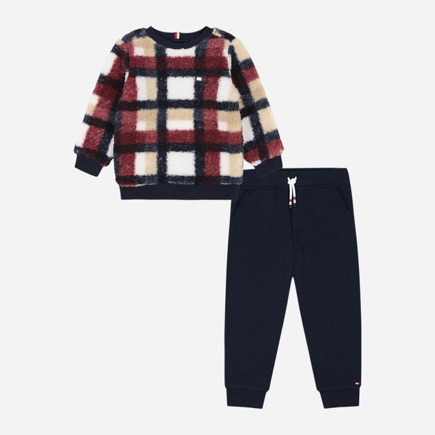 Tommy Hilfiger Sherpa T-shirt and Fleece Joggers Set