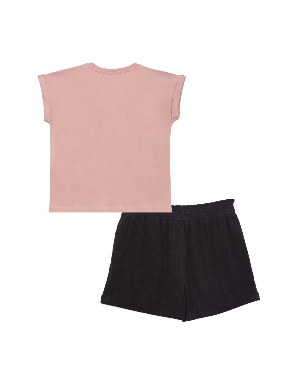 Guess Tee and Linen-Blend Shorts Set