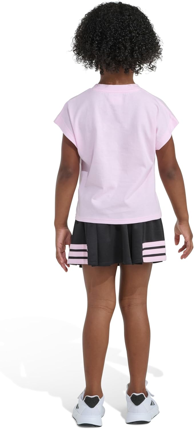 Adidas Sleeveless Box T-Shirt and Pleated Skort Set