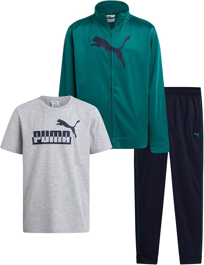 Puma T-Shirt, Tricot Jacket & Joggers Set