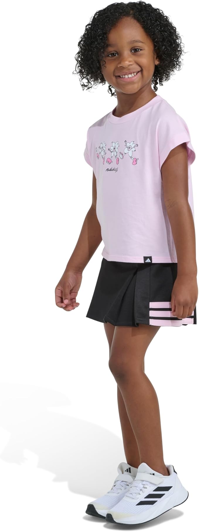 Adidas Sleeveless Box T-Shirt and Pleated Skort Set