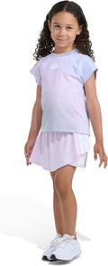 Adidas 2-Piece Box T-Shirt & Faux Wrap Skort Set