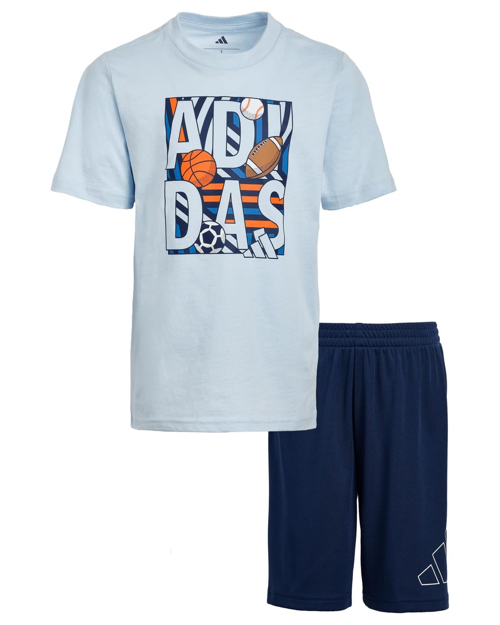 Adidas Essential Graphic T-Shirt and Shorts Set