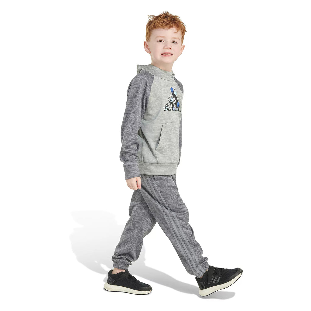 Adidas Fleece Pullover Hoodie & Jogger Pants Set