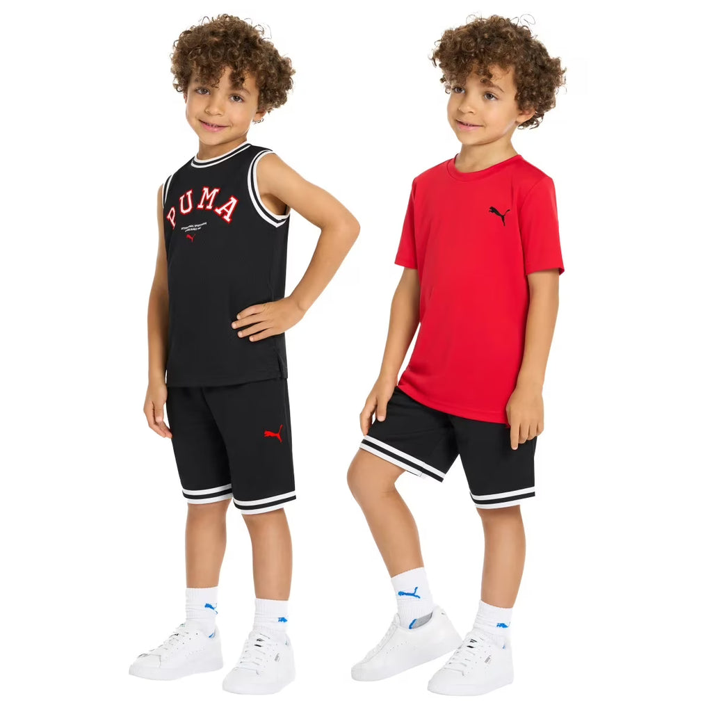PUMA 3-Piece Tank Top, Shorts & T-Shirt Active Set