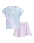 Adidas 2-Piece Box T-Shirt & Faux Wrap Skort Set