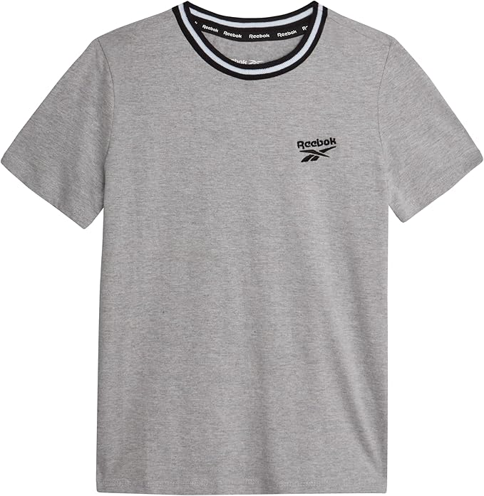 Reebok Short Sleeve Cotton Crew Neck Logo Graphic Tee